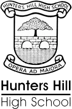 Hunters Hill High School logo